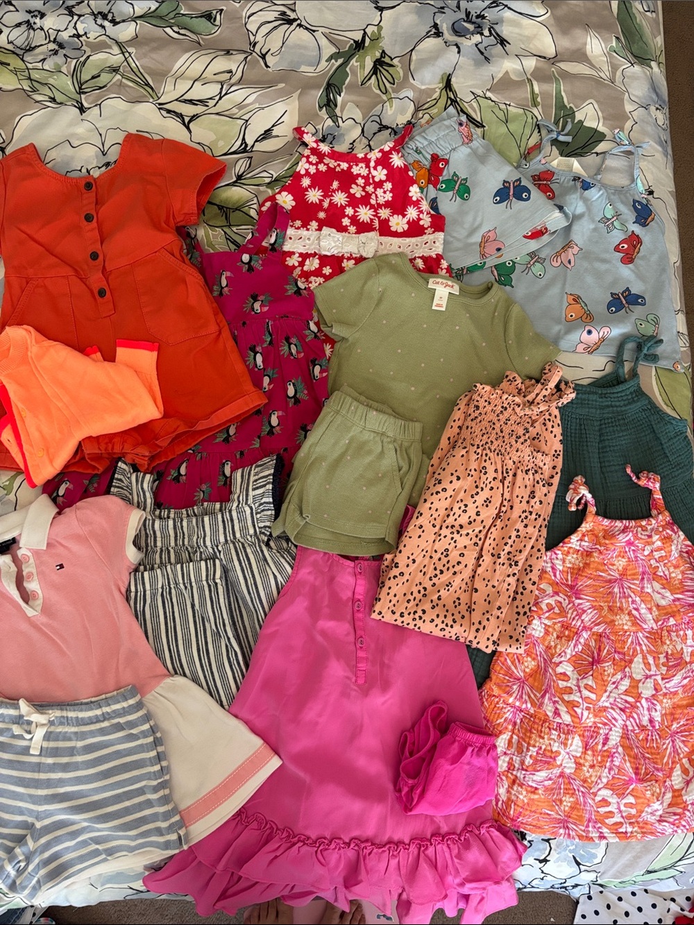 Girls' size 2T Summer bundle Dress sets Bright Floral H&M Gymboree Ralph Lauren